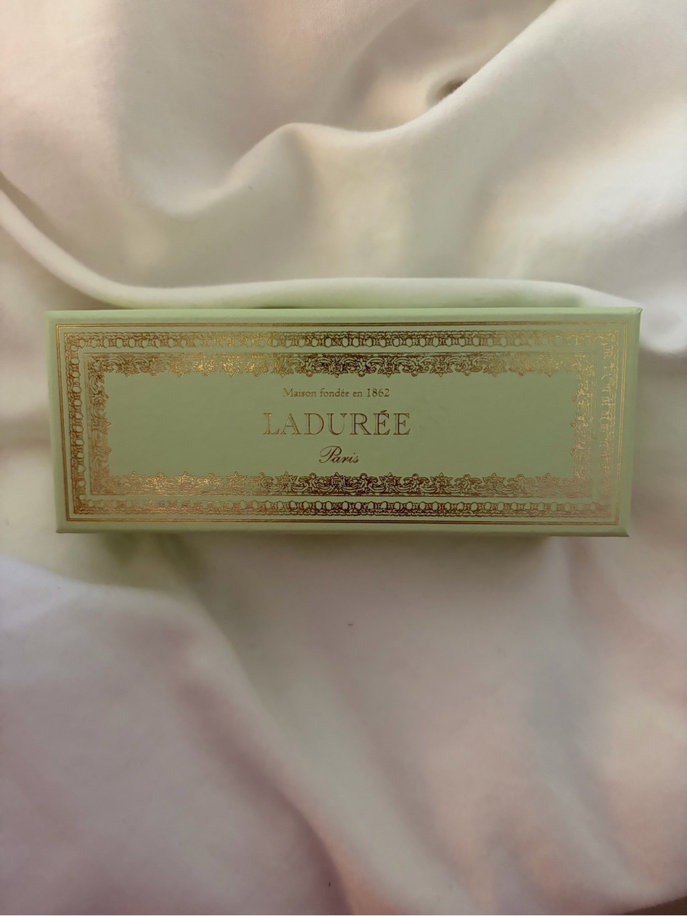 Ladurée Paris Mint Green Box with Gold Detail